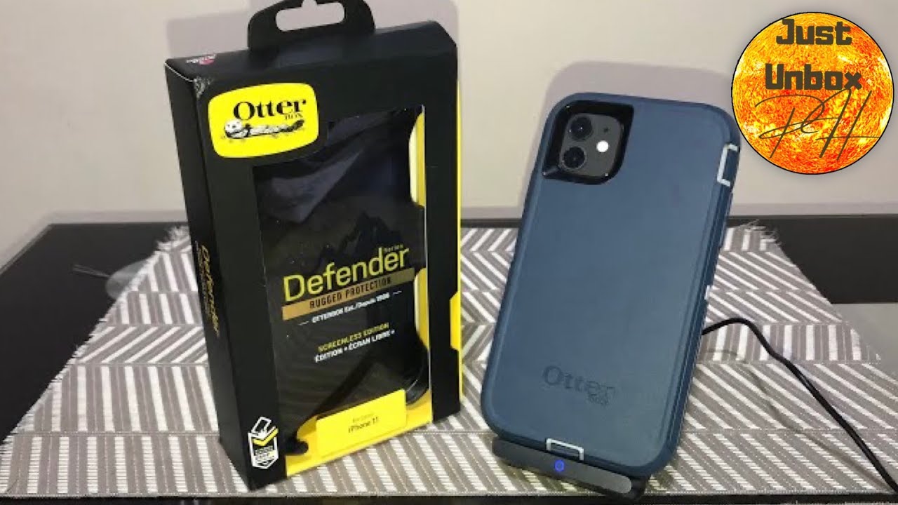 Unboxing & Assembling Otterbox Defender Series Screenless Edition (Gone Fishin Blue) for iPhone 11