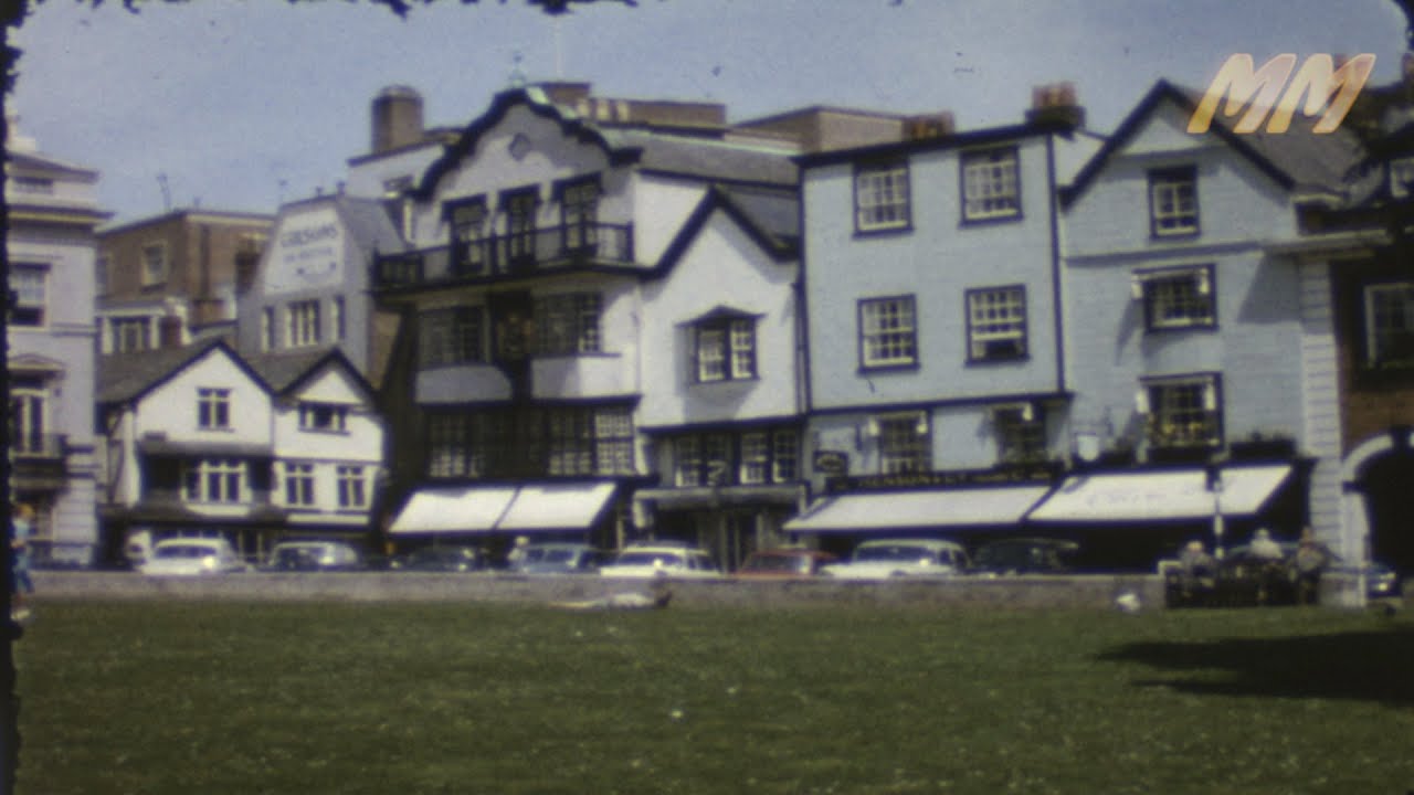 Exeter England and Exeter University 1960 old cine film 038