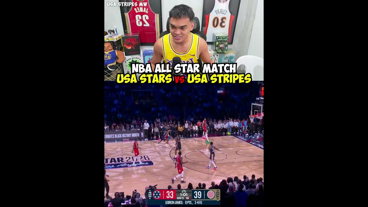 NBA All-star, Team USA Stripes vs USA Stars | Fox for the WIN!? #nba #patriciobosspaldo #nbaallstar