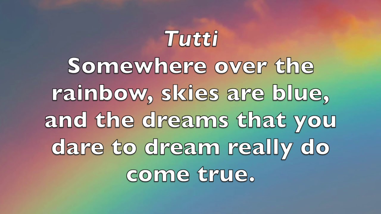 Over the Rainbow (6th Soprano)