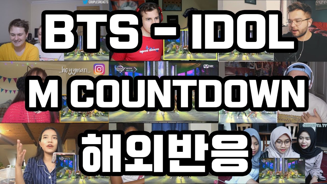 방탄소년단(BTS) - Idol  M COUNTDOWN  해외반응 Reaction