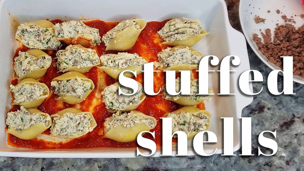 How To Make STUFFED SHELLS | Beef And Cheese Stuffed Shells | Simply Mamá Cooks