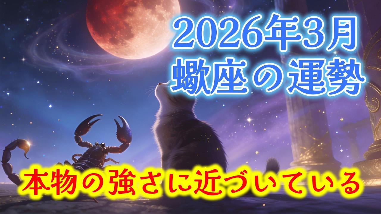 【2026年3月　蠍座】　執着の浄化　#astrology