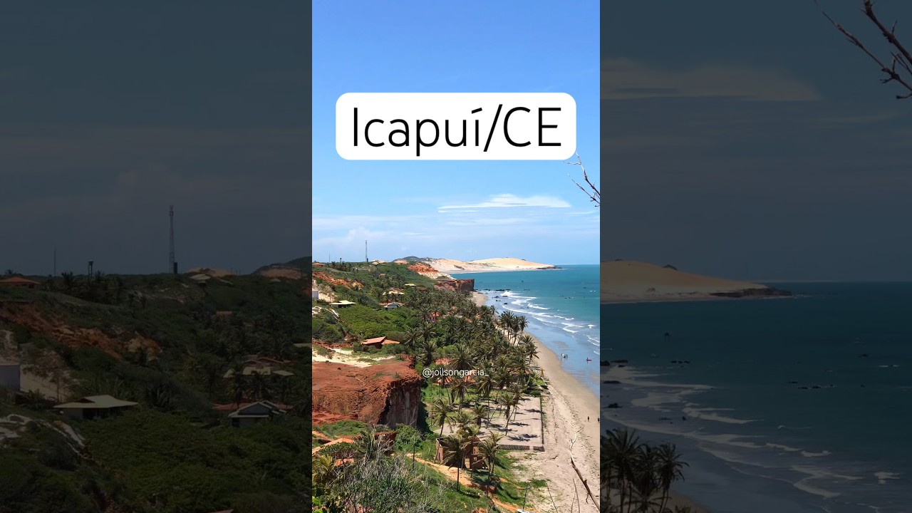 Praia de Redonda de um lado e a Praia de Picos do outro, em Icapu&iacute;, no Cear&aacute;. #Nordeste #Cear&aacute;