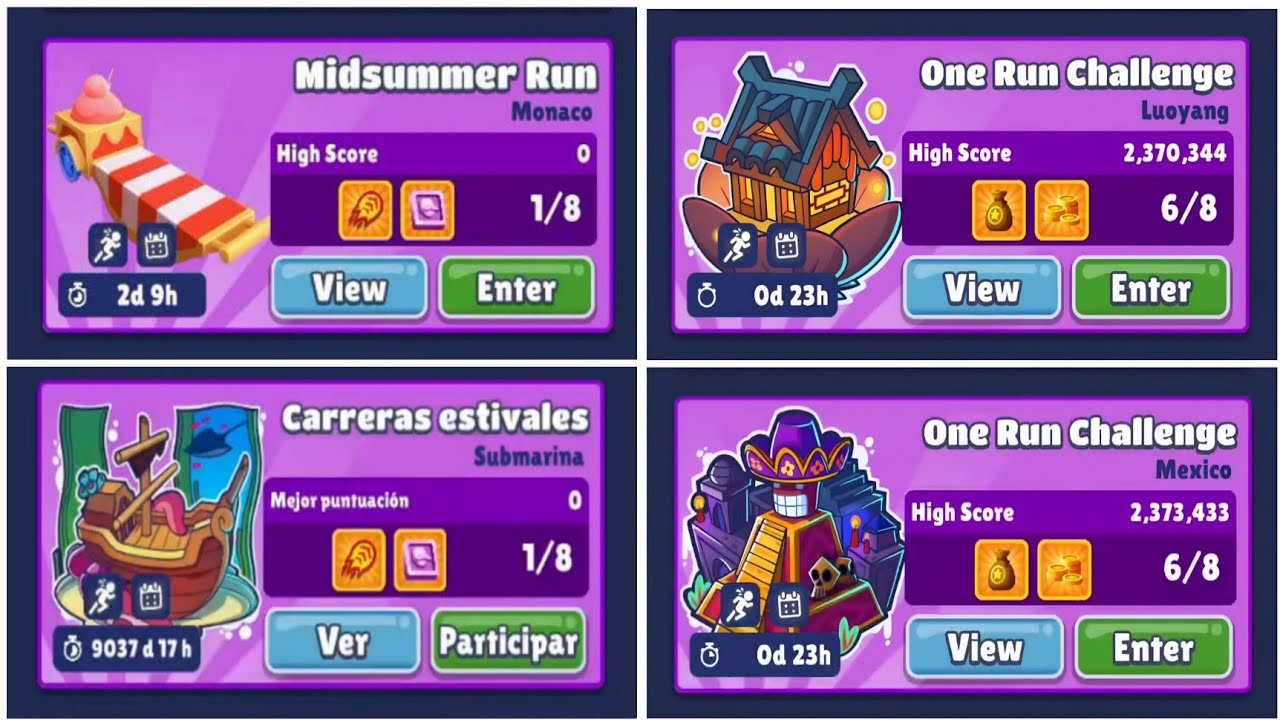 Subway Surfers : 4 Different RARE Challenges in 4 Different World Tours of Subway Surfers 2025/24