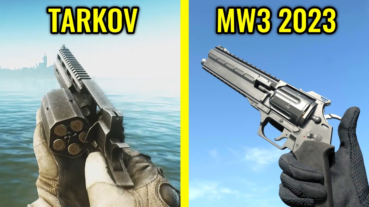 Escape from Tarkov vs COD MW3 2023  - Weapons Comparison
