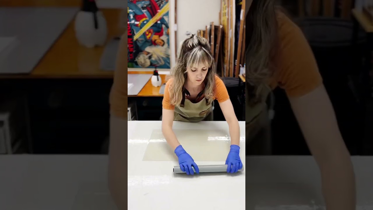 Cleaning a Vintage Concert poster 🎶 #posterart