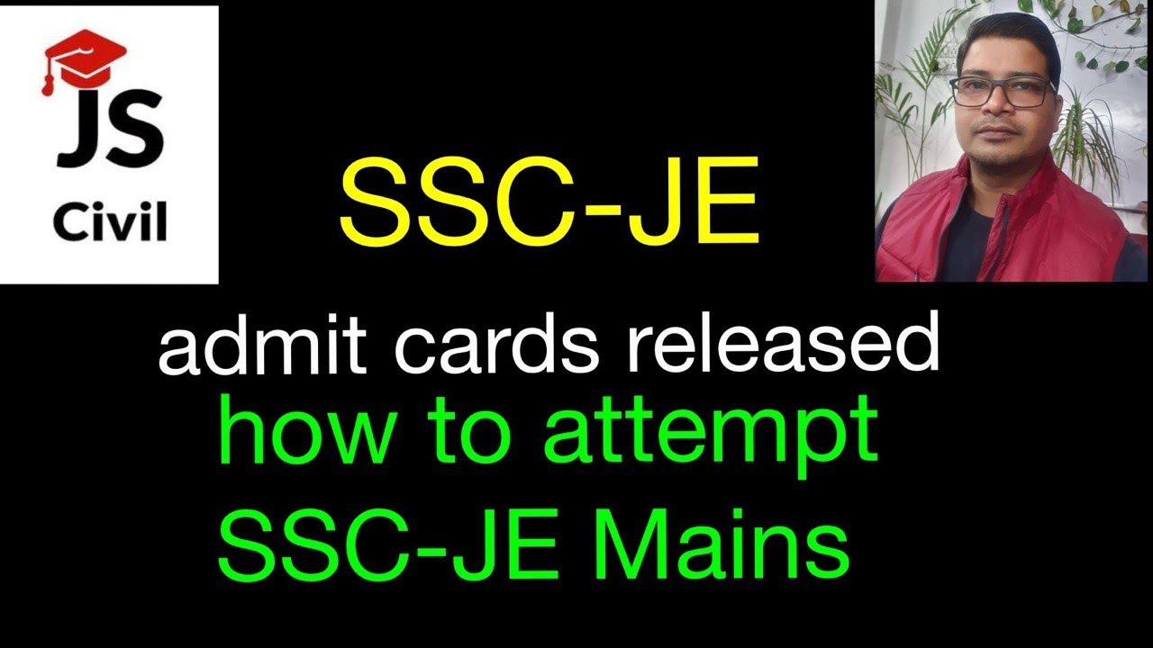 SSC-JE admit cards released || Civil Engg I By Jitendra Sir