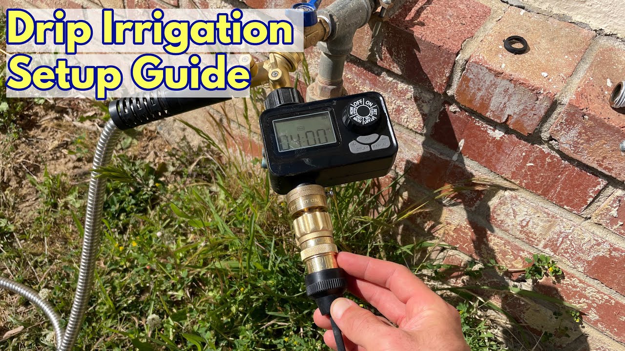 How to Set Up a Drip Irrigation System with Timer - save water and money!