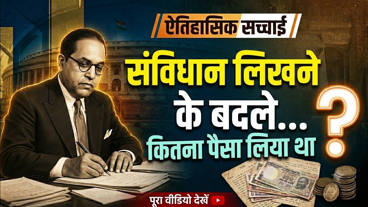 संविधान लिखने के बदले कितना पैसा लिया था ?संविधान किसने लिखा था ?भीमराव अंबेडकर या कोई और ? #संविधान