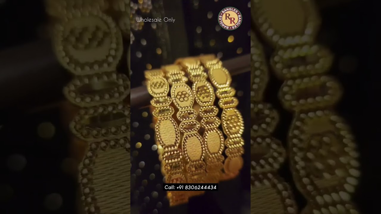 Our new wholesale gold bangles collection at Radha Rani Bangles 