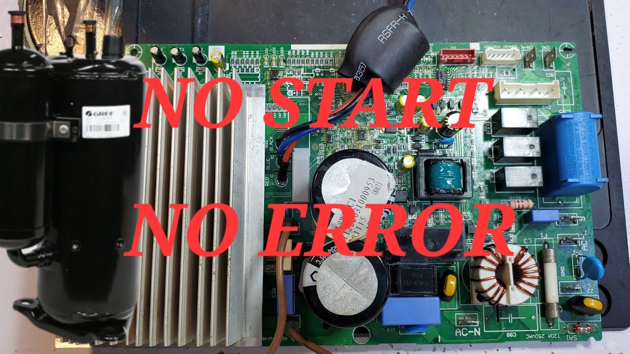 Orient DC inverter AC NO error code  Compressor no start   AC PCB #434