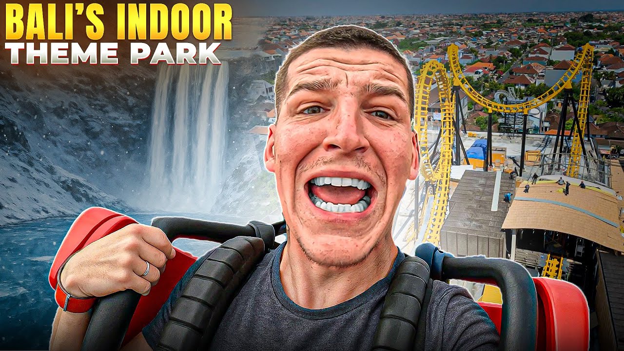 Trans Studio Bali: Indoor Theme Park, Rooftop Rollercoaster & Filming Drama! 🇮🇩