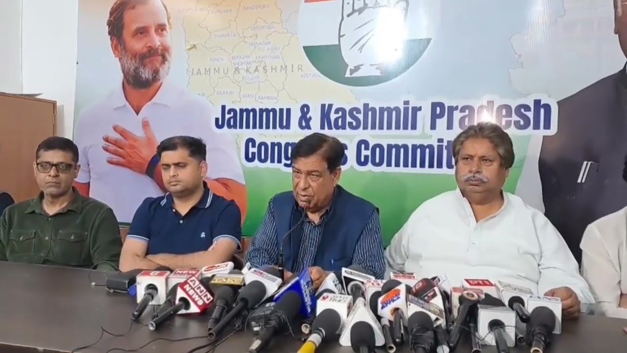 Recent Congress Press Conferences in Jammu