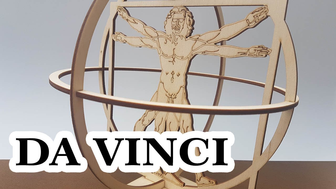 Leonardo Da Vinci Machete - Omul Vitruvian (tutorial asamblare macheta)