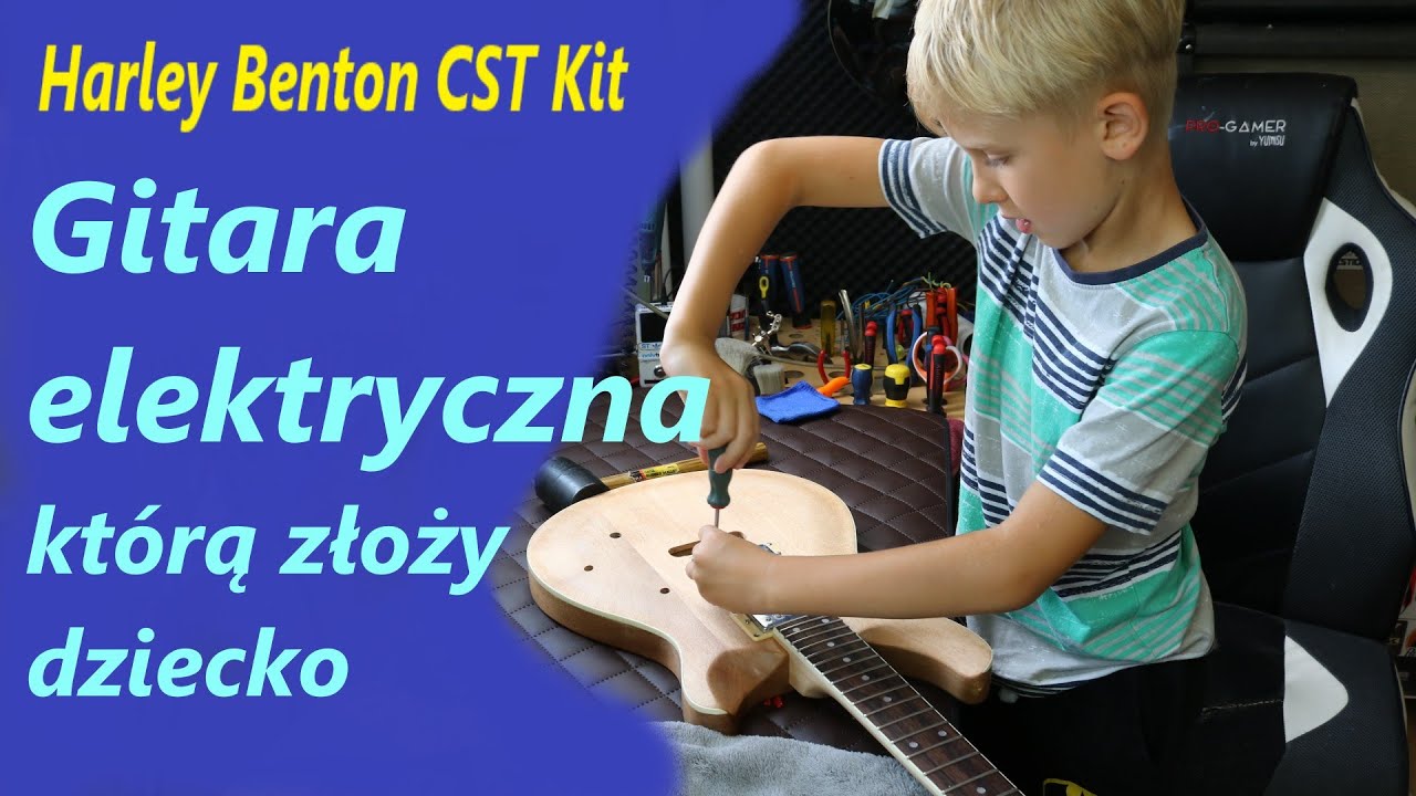 Gitara którą złoży dziecko - Zestaw do składania: Harley Benton CST 24 - FILMIKI O GITARACH