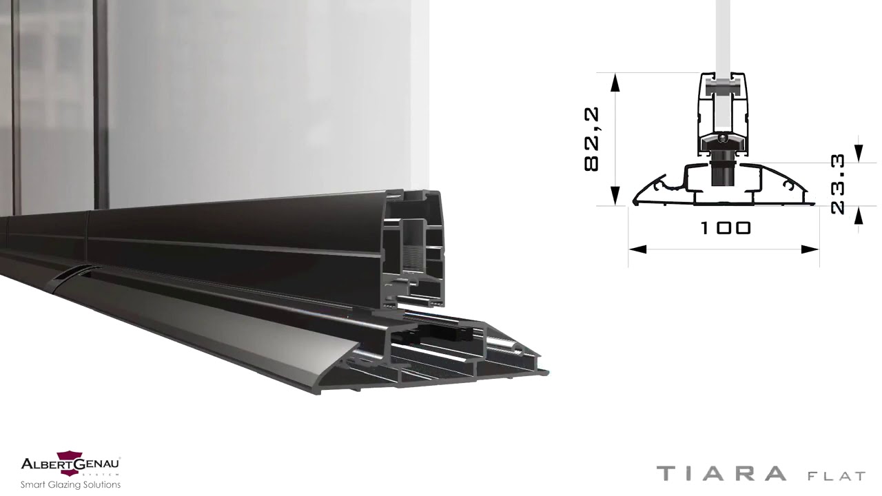 Sliding Folding System with Low Threshold - Tiara Flat/Slim/Zero