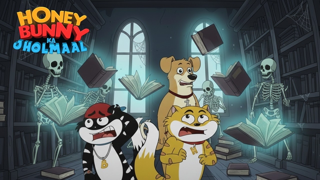 Honey Bunny पहुँचे Haunted Library, Books खुद पलटने लगी | Honey Bunny Gags In Hindi |