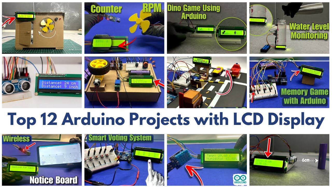 🔥 Top 12 Arduino LCD Projects You MUST Try! | Smart DIY Electronics & Automation 🚀