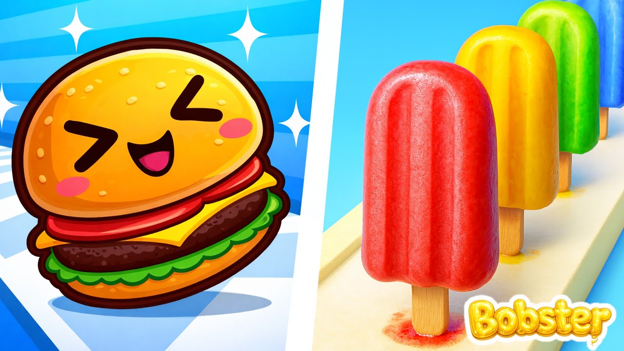 Food Run VS Popsicle Stack - All Levels Gameplay NEW UPDATE 