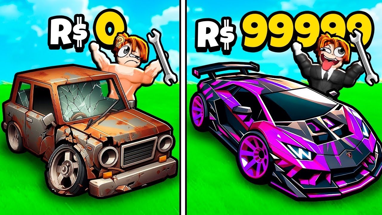 TRABALHANDO COMO MECÂNICO POR 1 ANO PARA COMPRAR MEU CARRO DOS SONHOS NO ROBLOX