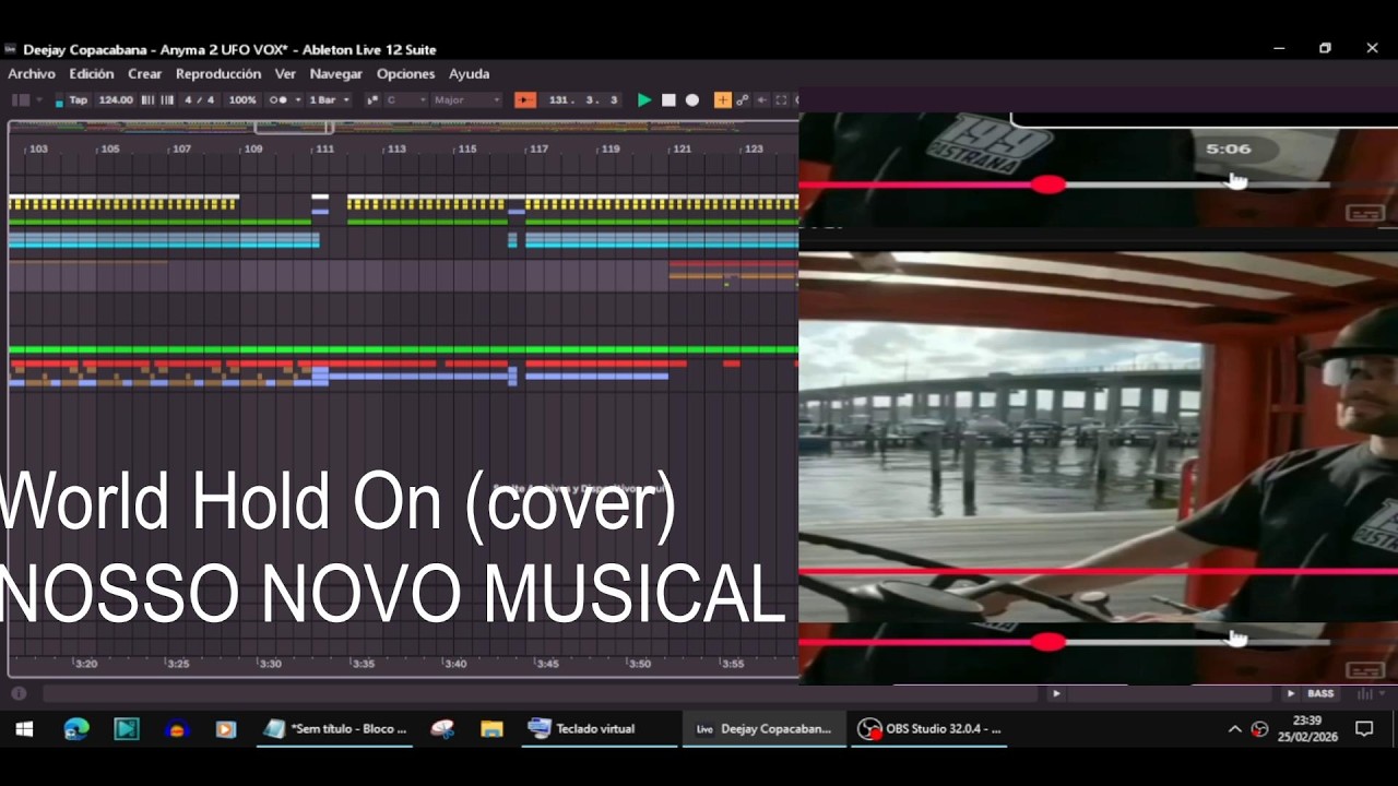 Vox Ufo Lucky Band - World Hold On (cover) NOVO MUSICAL /Produção Musical Embarcadas _ VIP