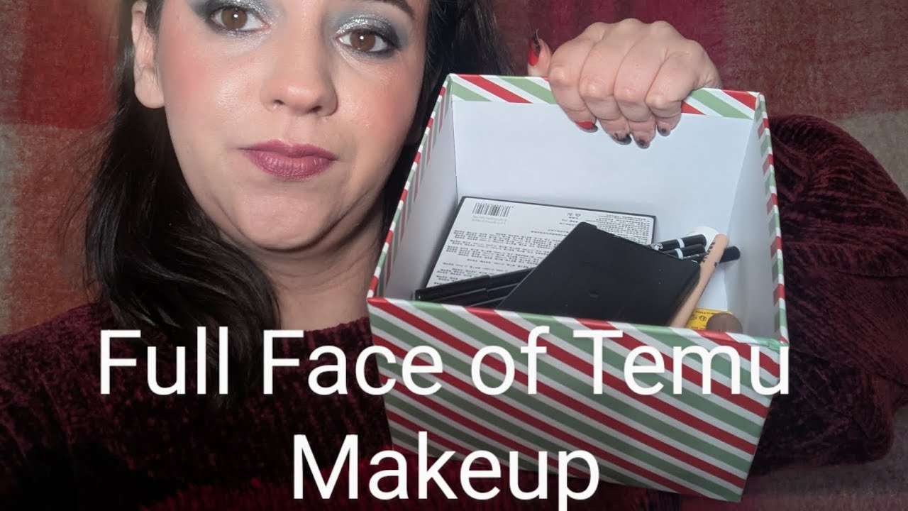 Full Face of TEMU Makeup 