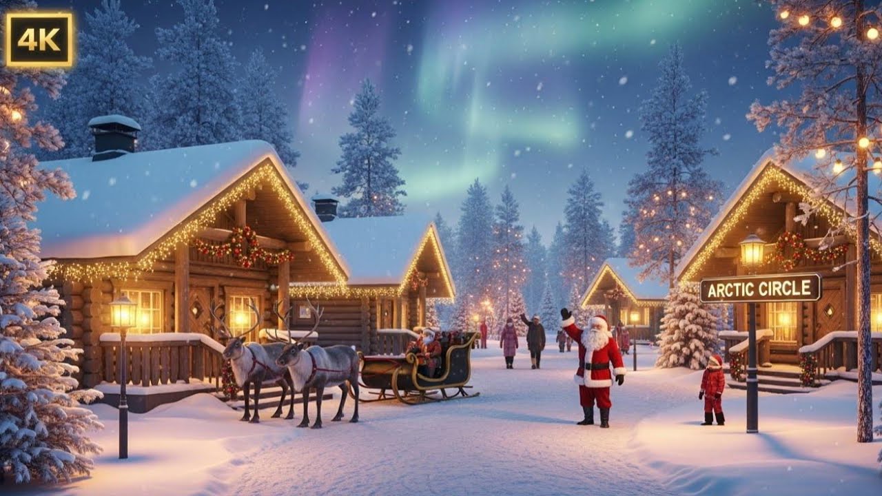 Christmas: Santa Claus Village 🦌🎅🎄 Rovaniemi Lapland Finland Arctic Circle home of Father Christmas