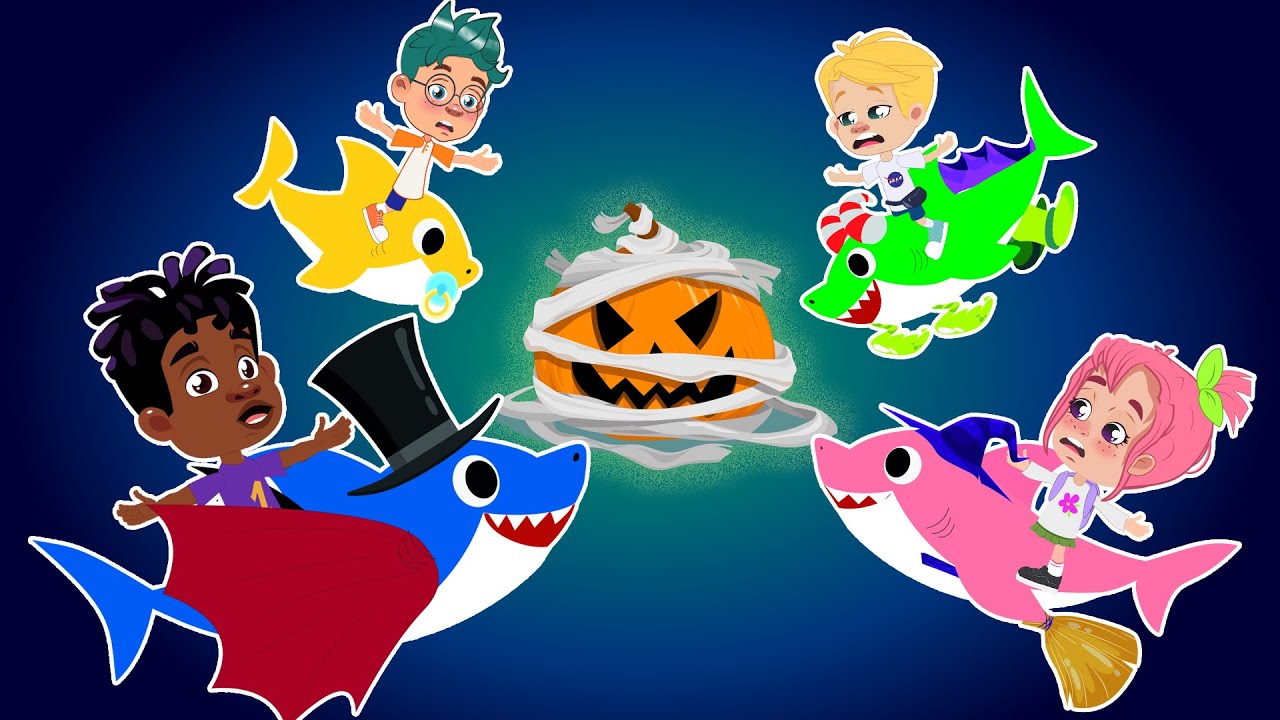 New Baby Shark Halloween | Kids Song | Finny The Shark