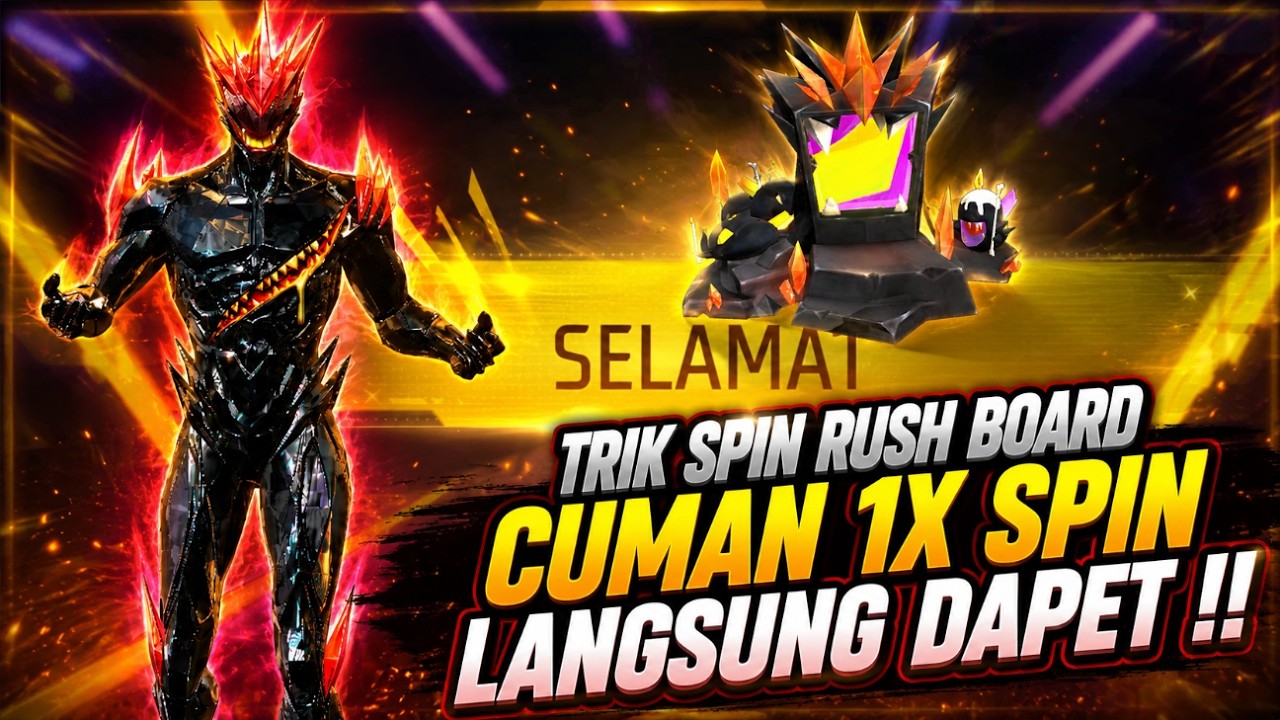 TRIK SPIN RUSH BOARD PASTI DAPET !! CARA HOKI SPIN 1X LANGSUNG KELAR MUDAH BANGET CUY ✅✅