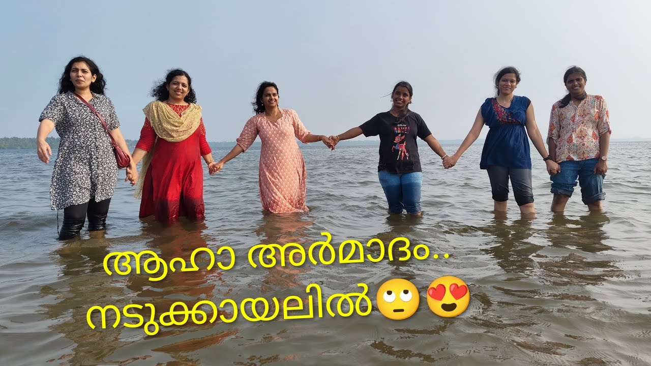 Standing in the very middle of lake | വേമ്പനാട്ടു കായലിന്റെ ഉള്ളിൽ വഞ്ചി ഇറങ്ങി #boat #vlog #travel 