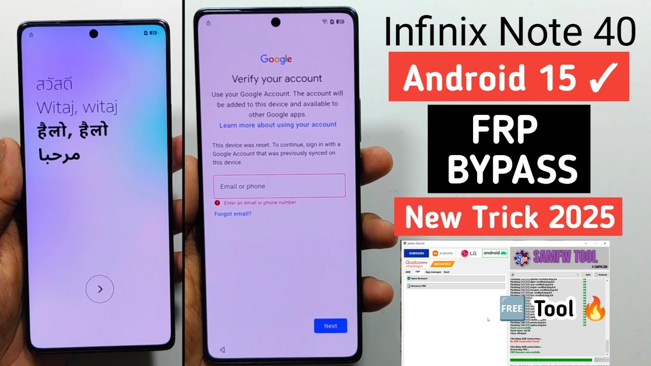 Infinix Note 40 Frp Bypass | Android 15 | New Update 2025 ✓ Easy Trick Free Tool 🔥