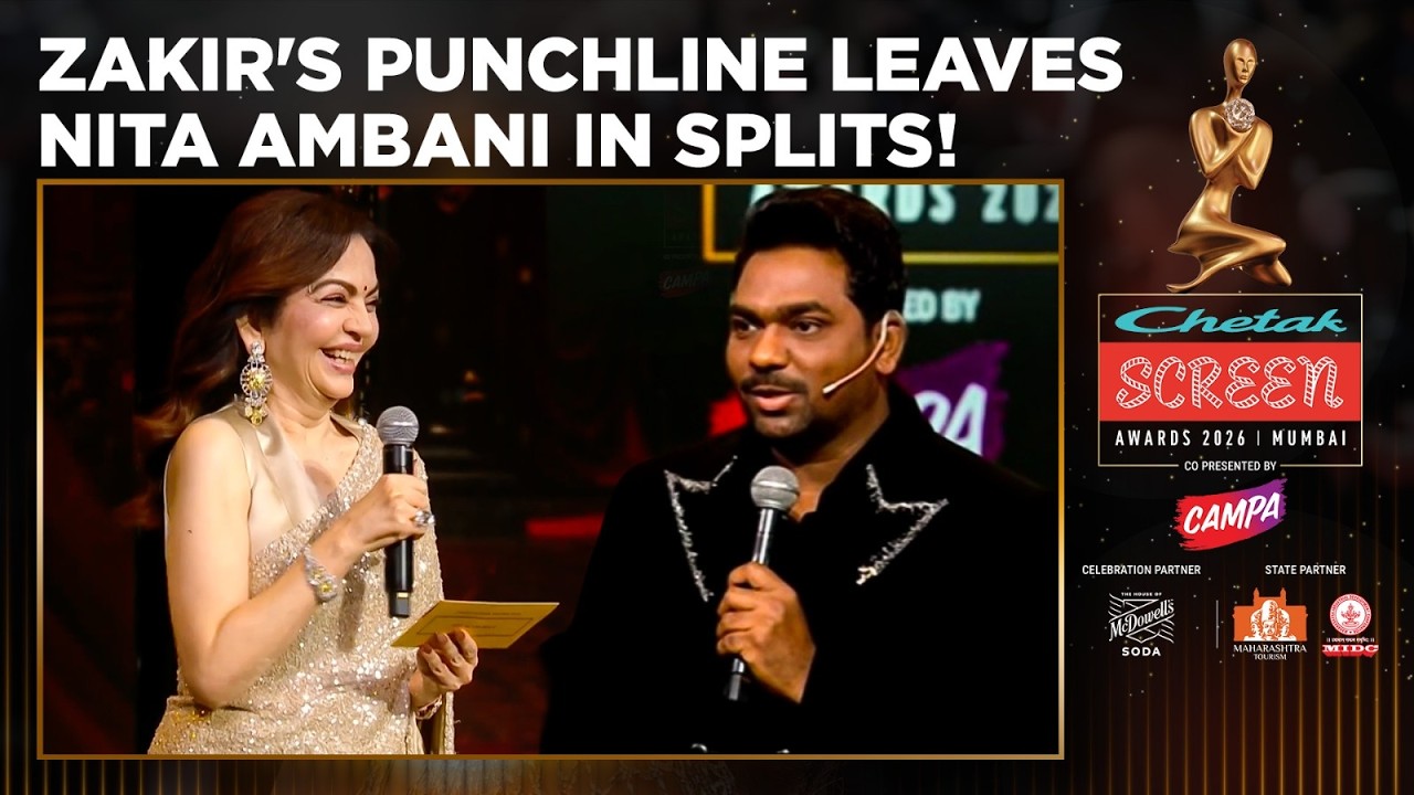 Nita Ambani Presents Best Male Actor Award to Ranveer Singh, Zakir Khan's Joke Leaves Her in Splits