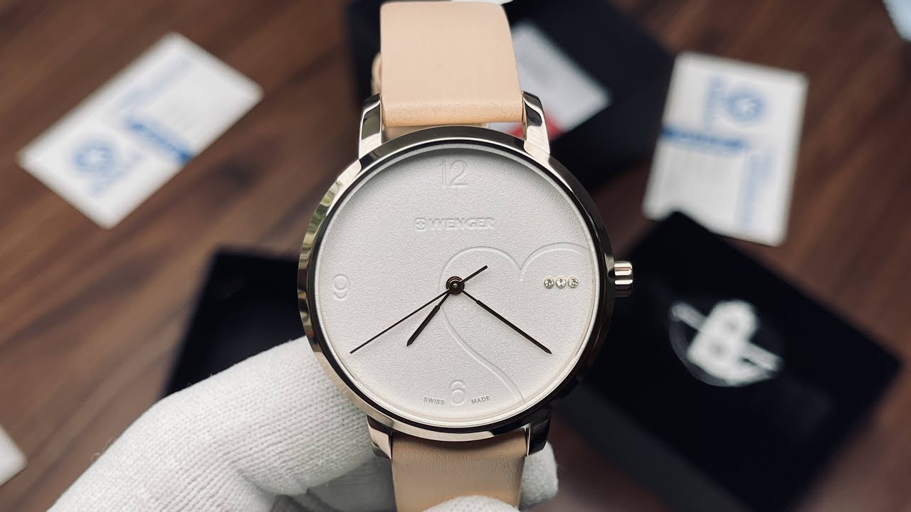 Xship.vn: Женские часы Wenger Metropolitan Donnissima с белым циферблатом и розовым ремешком 01.1...