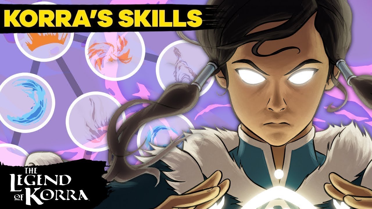 Avatar Korra's Bending Skill Tree  🌊⛰🔥🌪 Full Evolution | The Legend of Korra
