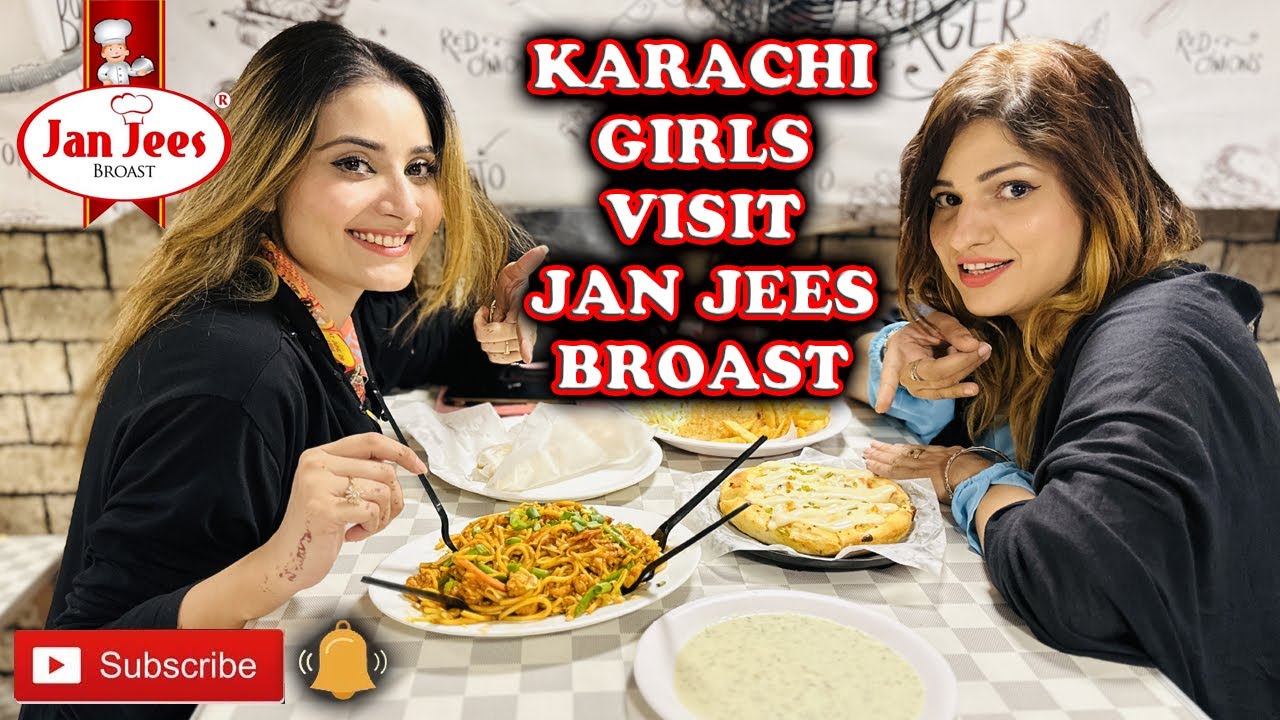 Karachi Girls Visit Jan Jee's Broast | Fast Food Saddar | Street Food Karachi