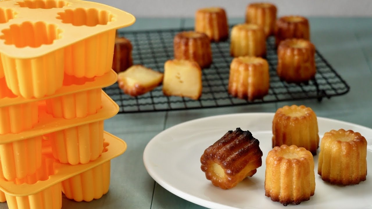 カヌレ を100円ショップ セリア のシリコン型で作る How to Make Canelés with 100 Yen Shop Seria Silicone Molds