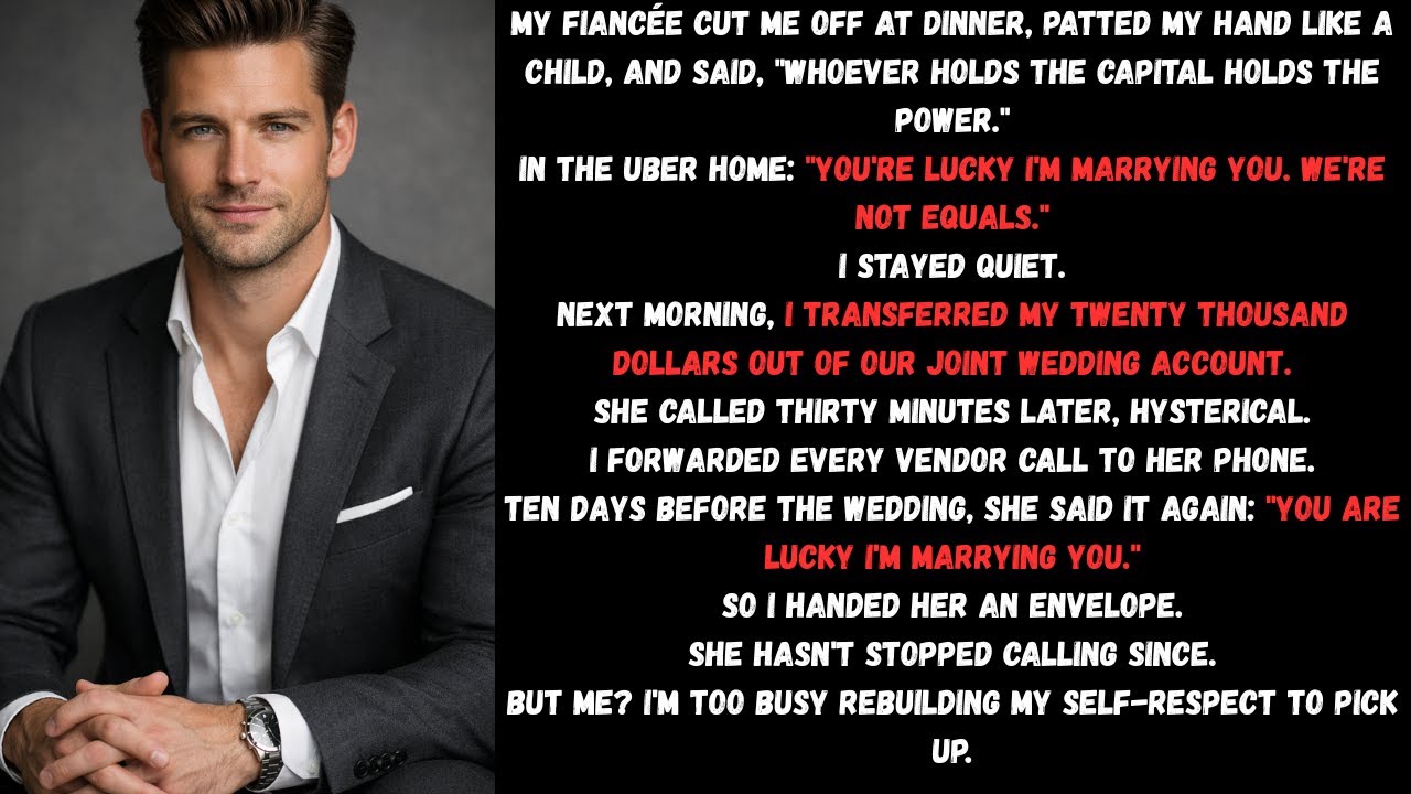 You're Lucky I'm Marrying You. 40 Days Later, I Canceled Everything