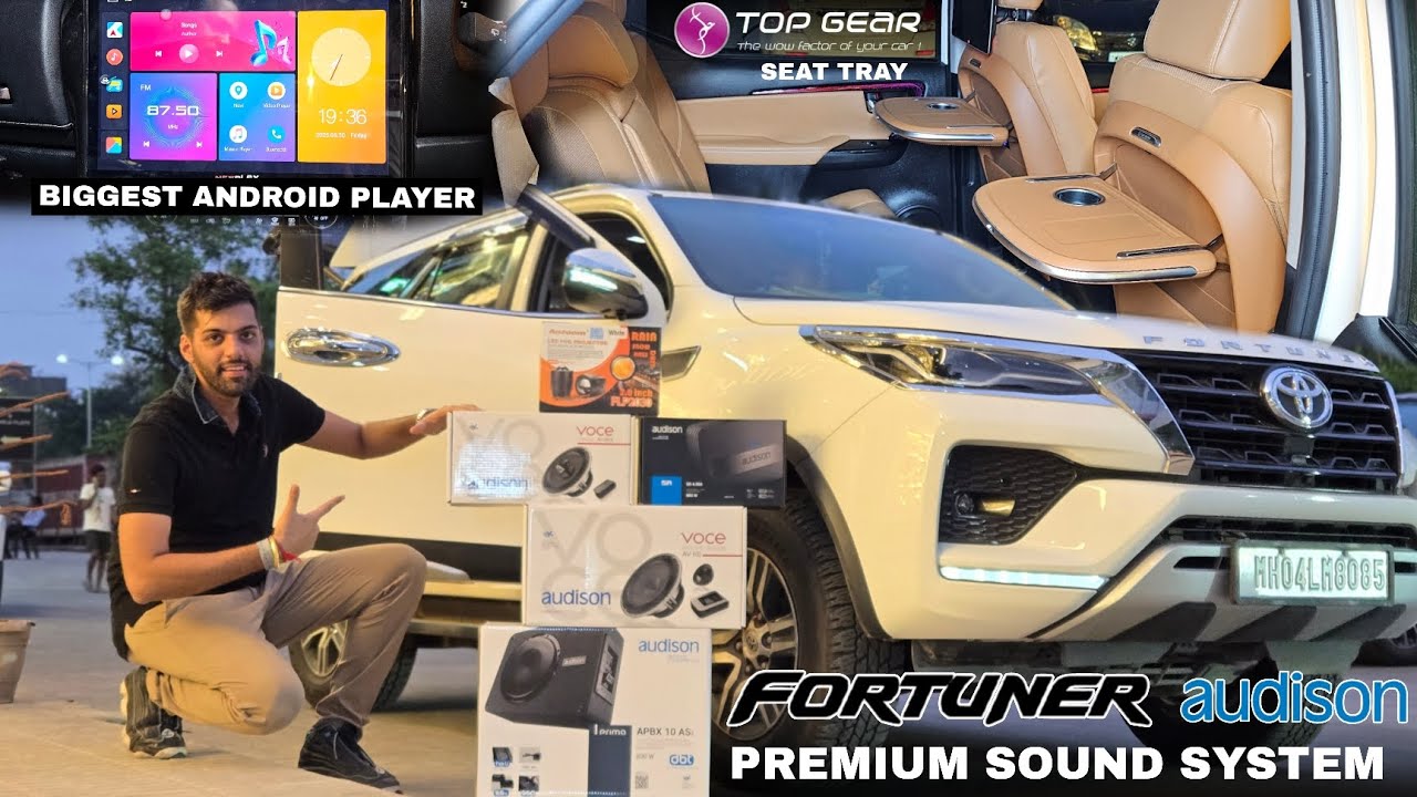 FORTUNER UPGRADED WITH BIGGEST SCREEN SIZE & AUDISON 2 LAC AUDIO UPGRADE...!!!