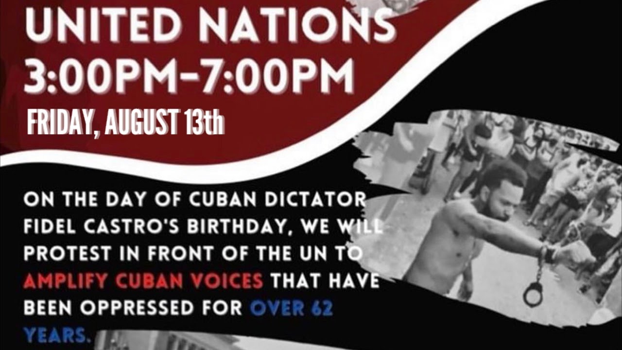 Freedom for Cuba Protest @SOSCubaNYC | Manhattan | Live with @PoAmBrotherhood Tara Szczepanski
