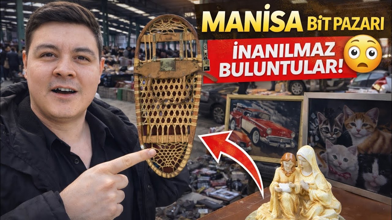 Manisa Bit Pazarında Akıl Almaz Eşyalar Buldum!