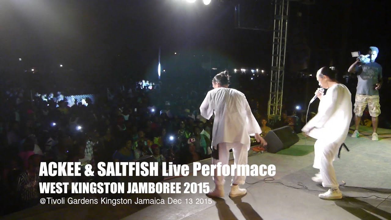 ACKEE & SALTFISH Live WEST KINGSTON JAMBOREE 2015 (Stage Angle)