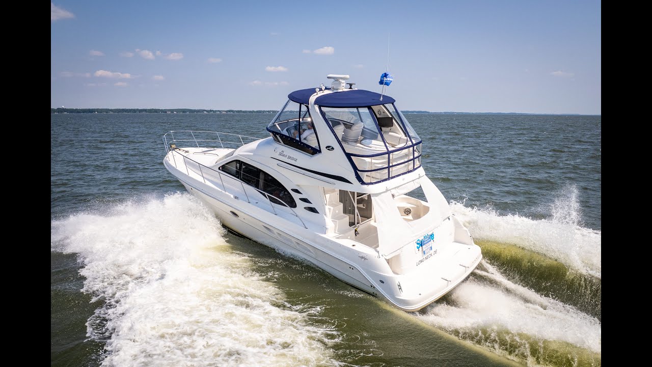 2007 Sea Ray 44 Sedan Bridge - Video Tour with Drone - For Sale - Kent Island, MD