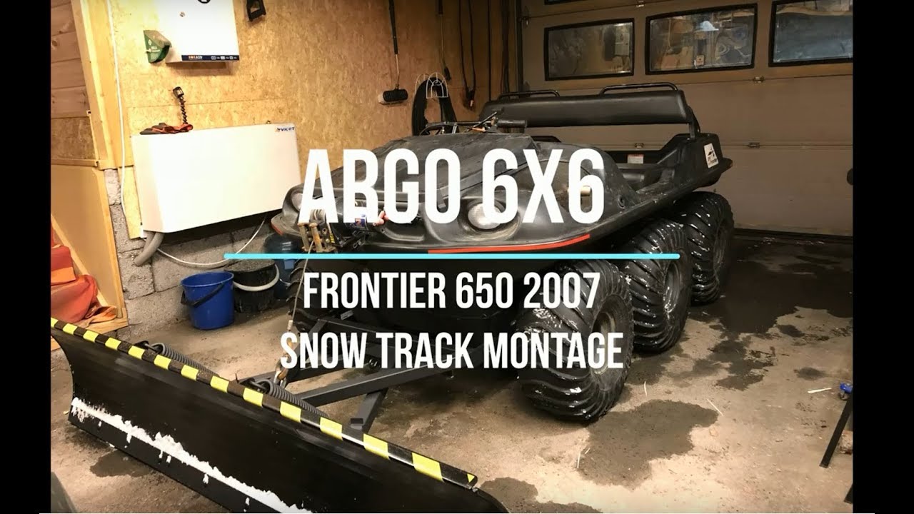 Argo Frontier 650 6x6 snow track montage