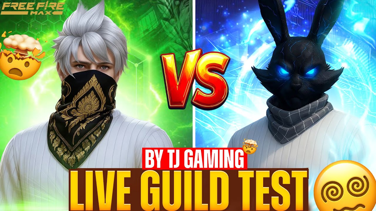 Free Fire LIVE - 1v3 Guild Test Challenge | Competitive Custom Room Gameplay | TJ Gaming