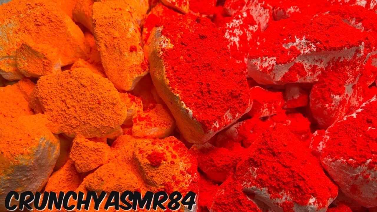 Crushing Lava Rocks | Chalk Chunks | Oddly Satisfying | ASMR | Sleep Aid