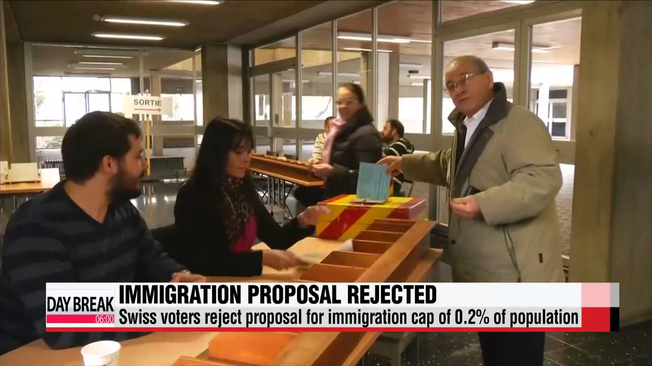 Swiss voters reject proposal for immigration cap of 0.2% of population   스위스, 극단