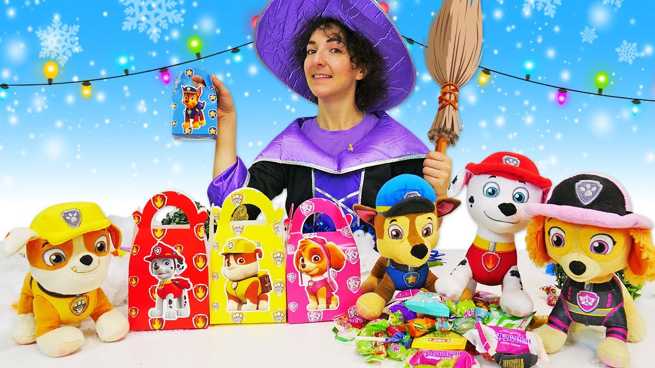 Regali di Natale per i Paw Patrol. La strega Befana &egrave; meglio di Babbo Natale? Video per bambini