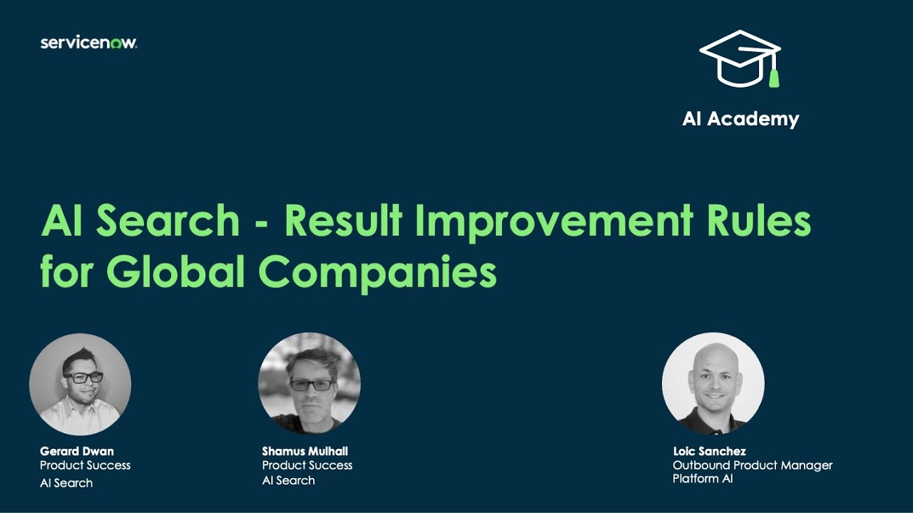 AI Search - Result Improvement Rules for Global Companies