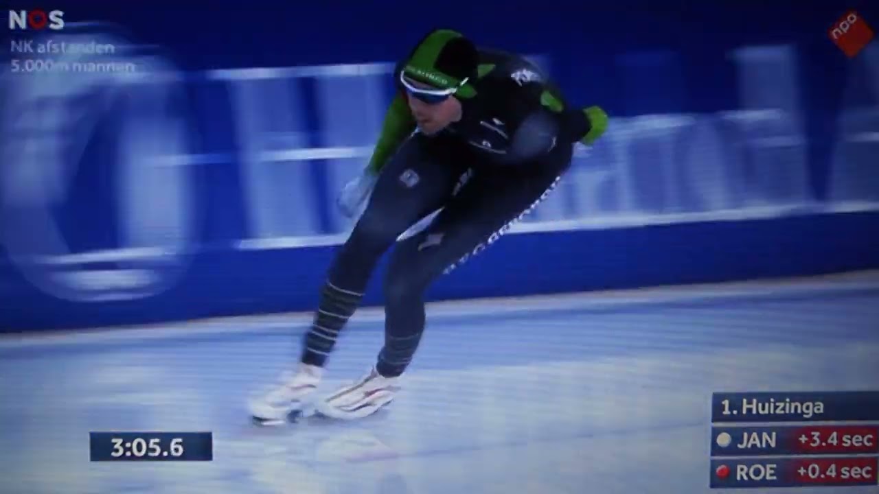 NK schaatsen Thialf Heerenveen 5000 meter mannen december jaar 2023 Patrick Roest - Jansman